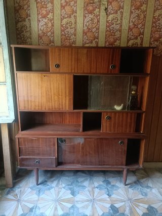 REGALO MUEBLE DE POLIESTER ANTIGUO AÑOS 50