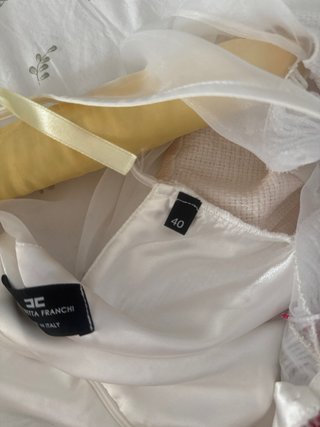 Elisabetta Franchi Jumpsuit Bianco Rosa XS