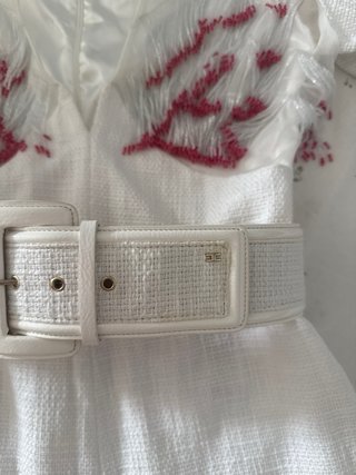 Elisabetta Franchi Jumpsuit Bianco Rosa XS