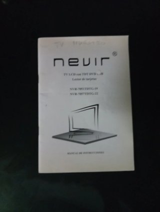 Manual Instrucciones TV Nevir LCD DVD TDT