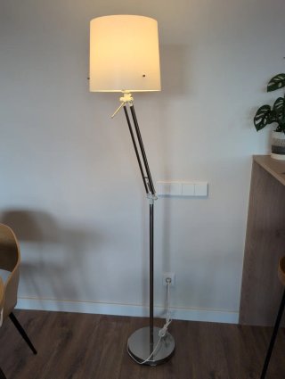 Lámpara blanca de pie, 172cm