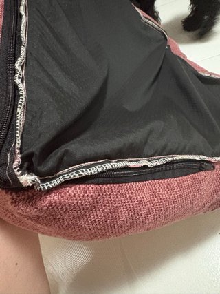 Cama para perro a cuadros
