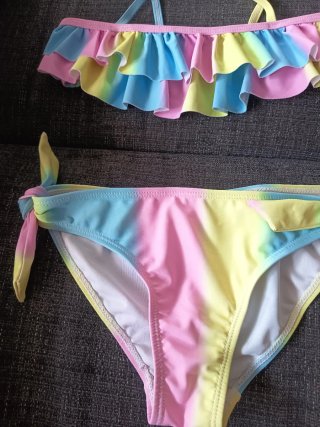 Bikini niña 9-10 años multicolor