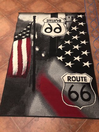 Alfombra juvenil Route 66