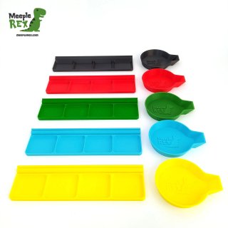 Pack 5 Portacartas con bandeja 20,5cm y 5 Cuencos