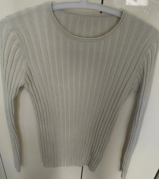 Jersey fino plateado con brillo Talla Única
