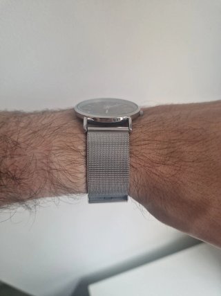 Reloj Mercedes Benz Negro y Plateado