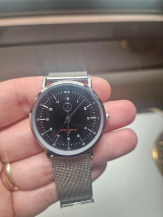Reloj Mercedes Benz Negro y Plateado