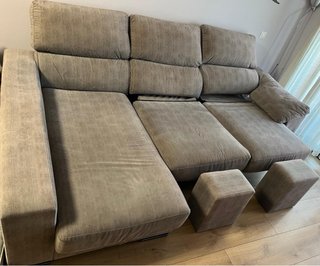 Sofá Chaiselongue 3 plazas 2,72m con arcón