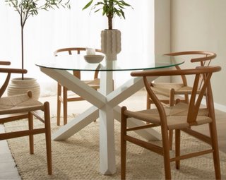 Pie de mesa de madera para mesa redonda