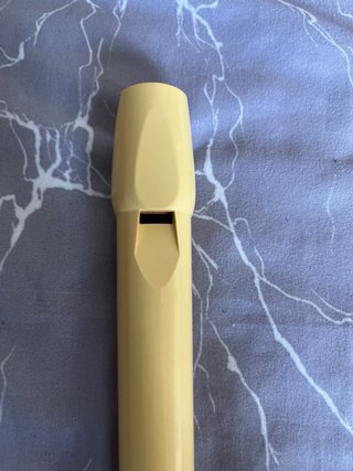 Flauta dulce mas funda con diseño y limpiador