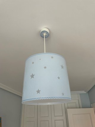 Lámpara infantil estrellas azul