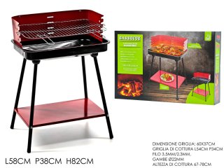 Barbecue con griglia in acciaio inox