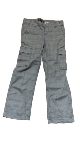 Pantaloni cargo a quadri grigi
