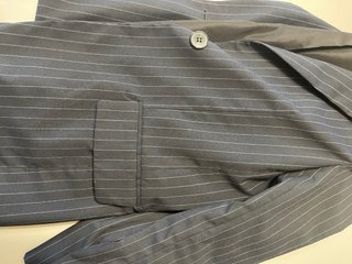 Blazer Bershka gessato blu