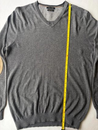 Jersey Massimo Dutti Gris con Parches