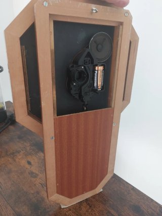 Reloj HERSA péndulo madera octogonal