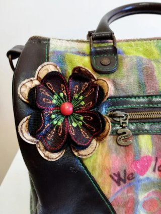 Bolso Desigual Marrón Multicolor