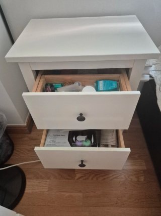 Cómoda IKEA HEMNES 2 cajones blanca