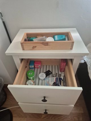 Cómoda IKEA HEMNES 2 cajones blanca