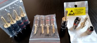 Conectores Monster Tipo Banana 4mm para HiFi AVR