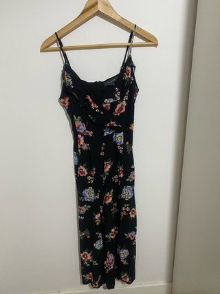 Mono negro estampado floral