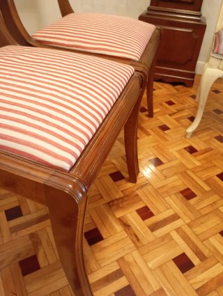 3 Sillas Antiguas Madera y Caña
