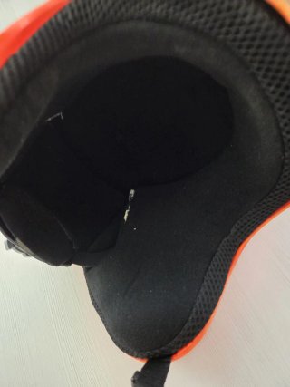 Casco de esquí naranja