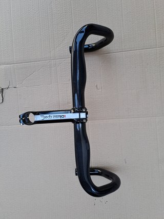 Manillar Carbono Bicicleta Carretera con potencia