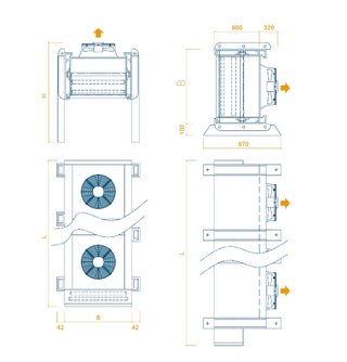 ENFRIADOR AGUA INDUSTRIAL HORIZONTAL OPTICLIMATE