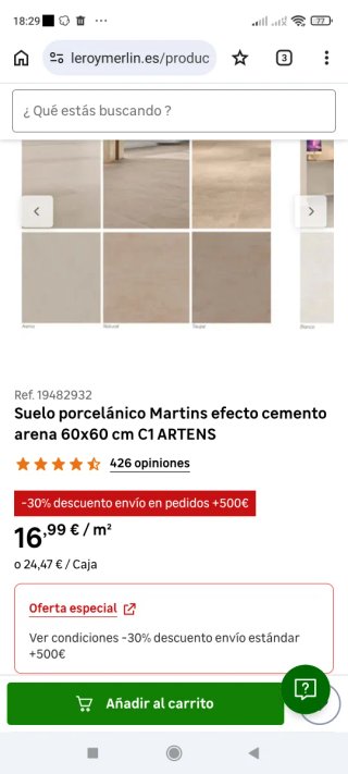 Baldosas 60x60 Martins Leroy Merlín
