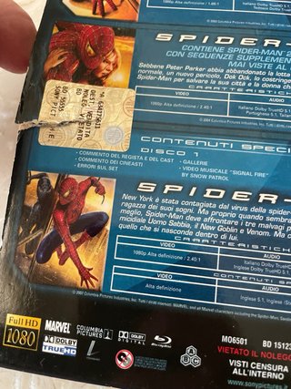 Cofanetto Blu-ray Spider Man 4BD Alta Definizione