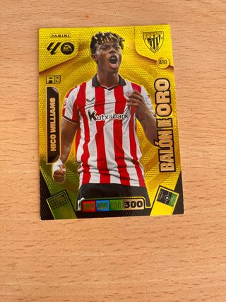 Carta Adrenalyn Nico Williams Balón de Oro