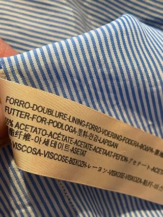 Vestido Massimo Dutti Azul Eléctrico Talla S