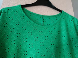 Camiseta verde mujer manga corta