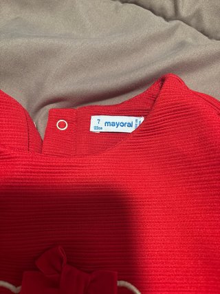 Vestido MAYORAL niña 7 años rojo