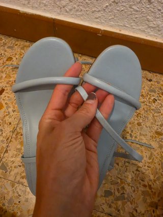 Sandalias Zara Azul talla 37