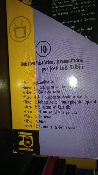 Colección VHS Debates Históricos (10 cintas)