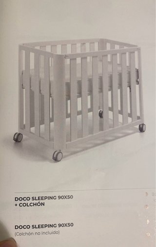 Minicuna colecho Doco Sleeping 90x50cm + colchón
