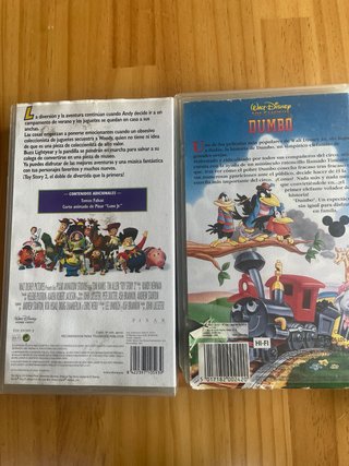 Películas VHS Disney: Toy Story 2 y Dumbo
