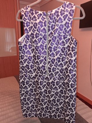 Vestido estampado animal print morado