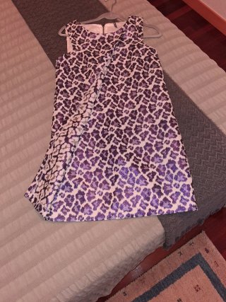 Vestido estampado animal print morado