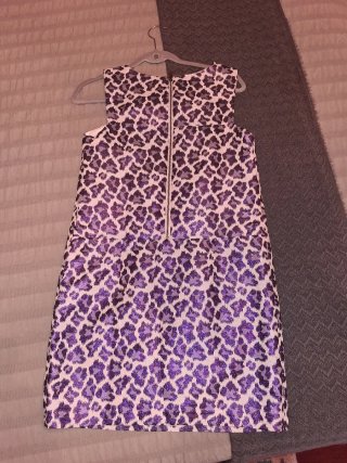 Vestido estampado animal print morado