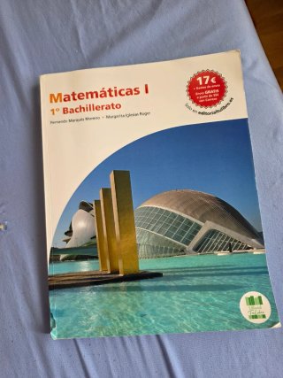 libro de matemáticas de 1° de bachiller