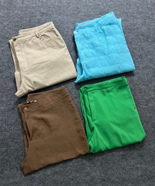 Lote 4 Pantalones Burberry Mujer