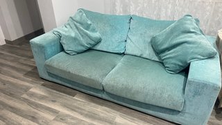 Sofá 2 plazas turquesa