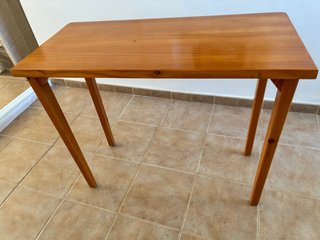 Mesa auxiliar o escritorio de madera maciza