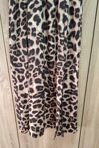Vestido Verano Animal Print abertura NUEVO SheinXL