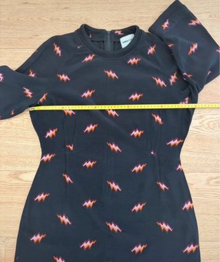 Vestido Bimba y Lola Negro Estampado Talla M