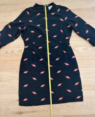 Vestido Bimba y Lola Negro Estampado Talla M
